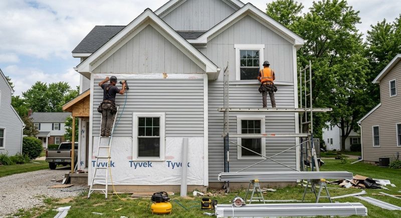 Our team working on Siding Service projects in Morrison, CO